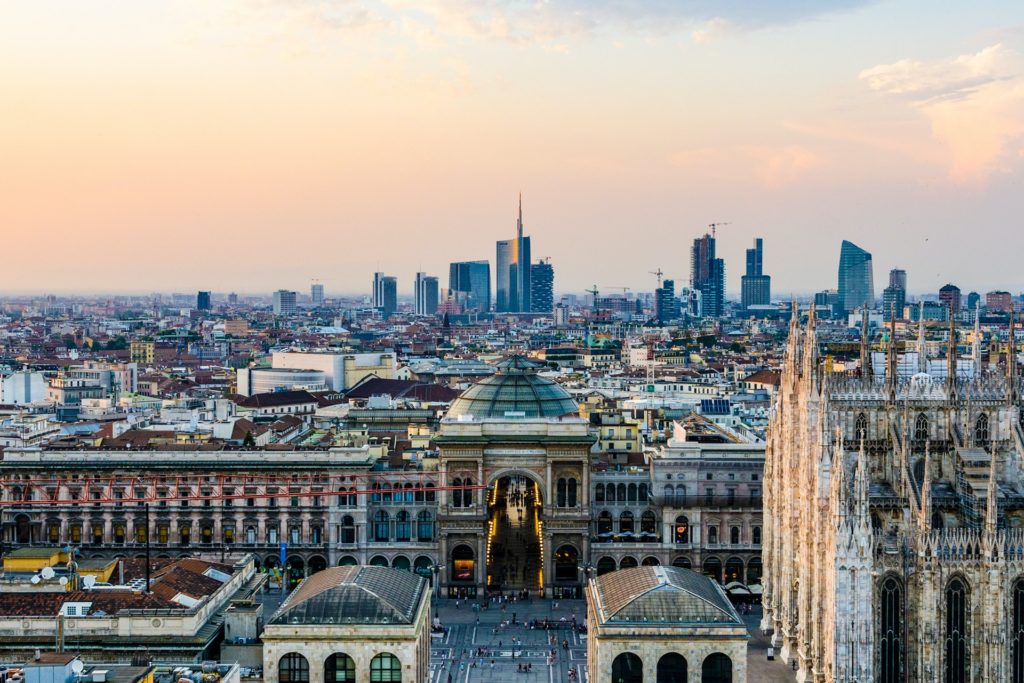 Panorama di Milano visto dalla Terrazza Martini