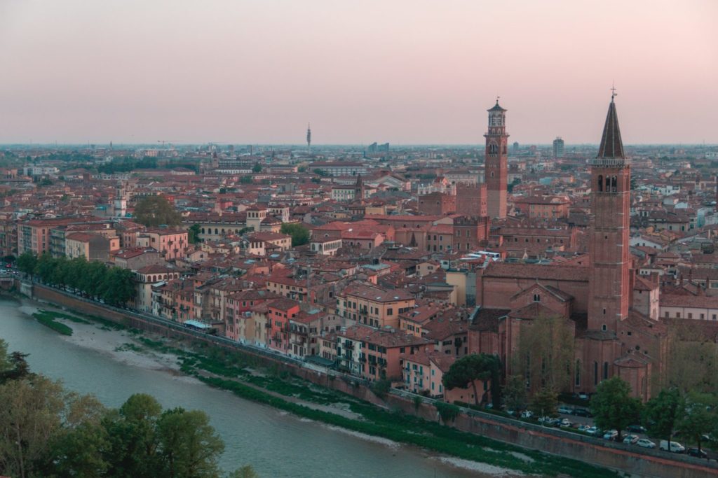 Vista panoramica di Verona 