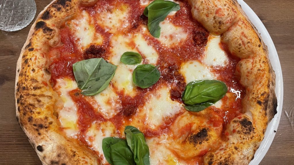 Pizza Margherita con nduja